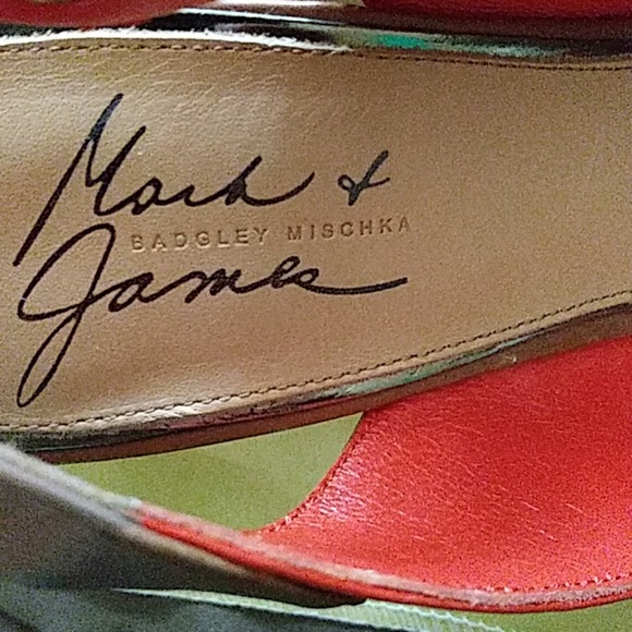 Badgley Mischka open toe pumps sz 8 - Picture 3 of 6